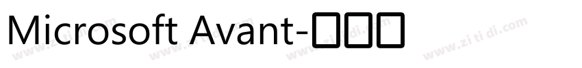 Microsoft Avant字体转换